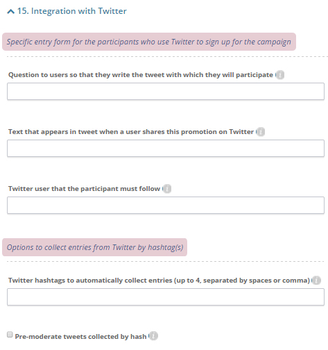 Integration with Twitter