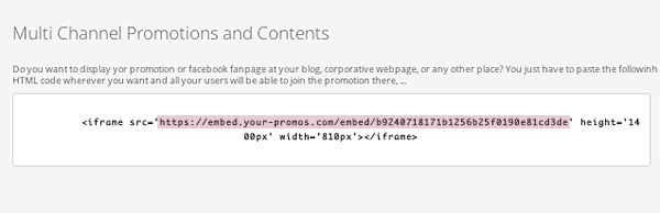 How can you show the same contest on different Fan pages?