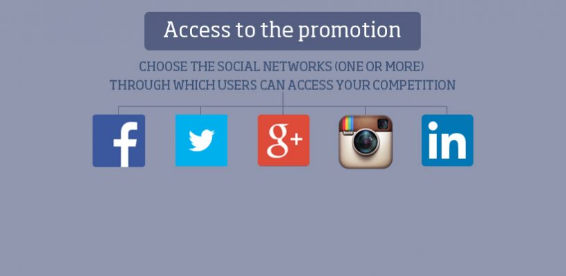Access to the campaign from different social networks