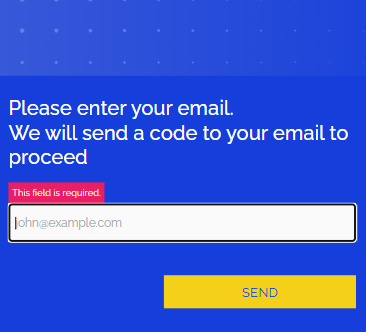 email verification code login system
