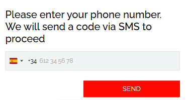 sms code verification system