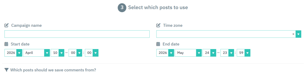 Instagram giveaway setup in Cool Tabs