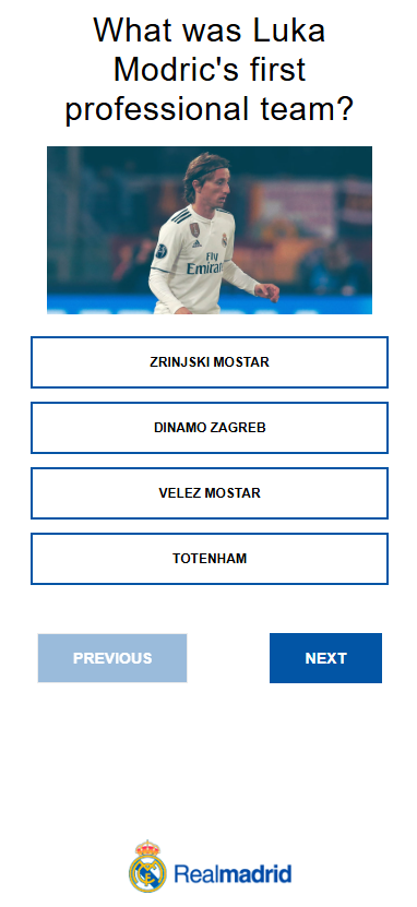 Real Madrid quiz Real Madrid quiz