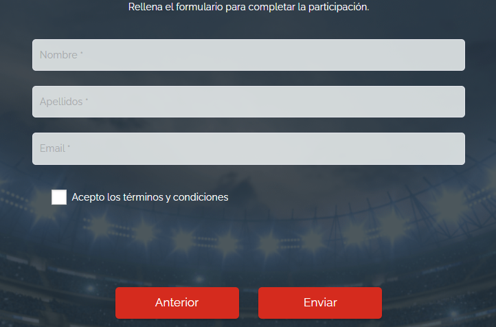Formulario captación leads
